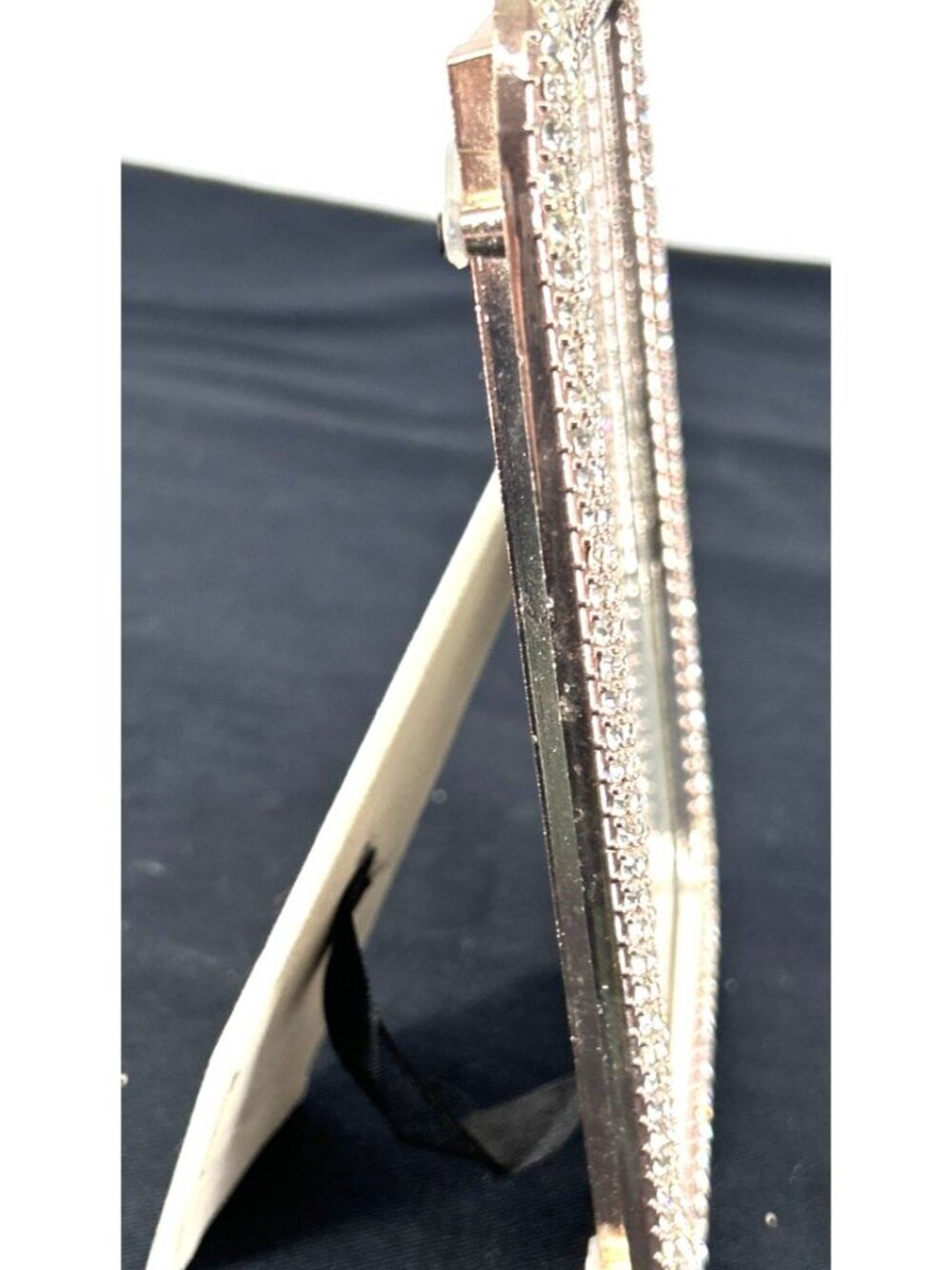 Crystal Rhinestone gold Tone 5x7 Picture Frame Photo Frame - Picture 6 of 9